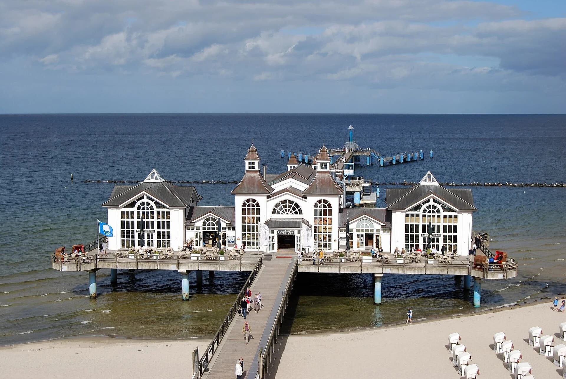 Blick auf die Seebrücke von Sellin